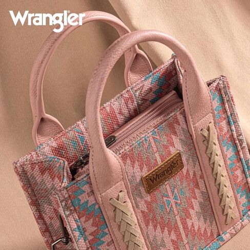 Montana West x Wrangler Mini Tote Bag for Women Boho Aztec Crossbody Purse Top Handle Handbags in Saudi Arabia