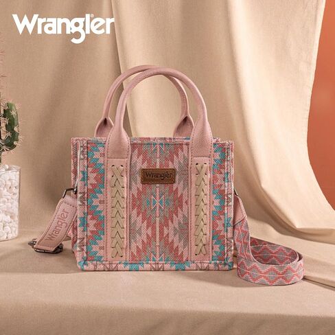 Montana West x Wrangler Mini Tote Bag for Women Boho Aztec Crossbody Purse Top Handle Handbags in Saudi Arabia