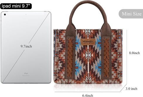 Montana West x Wrangler Mini Tote Bag for Women Boho Aztec Crossbody Purse Top Handle Handbags in Saudi Arabia