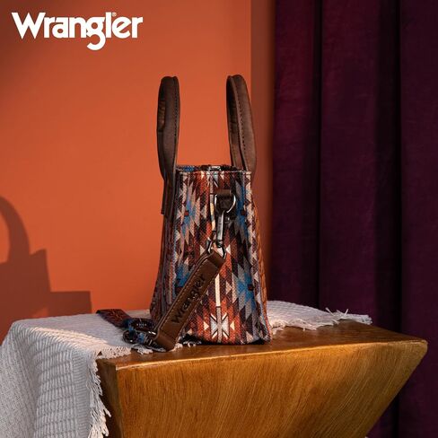 Montana West x Wrangler Mini Tote Bag for Women Boho Aztec Crossbody Purse Top Handle Handbags in Saudi Arabia