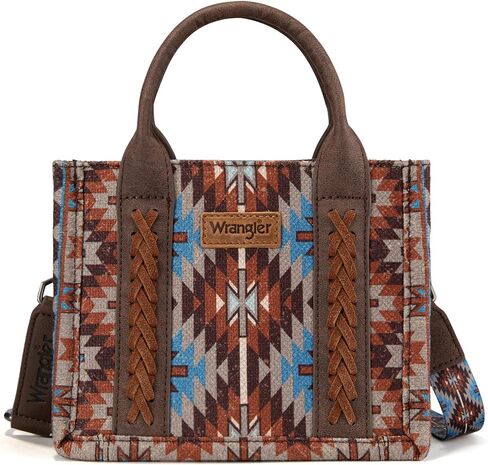 Montana West x Wrangler Mini Tote Bag for Women Boho Aztec Crossbody Purse Top Handle Handbags in Saudi Arabia