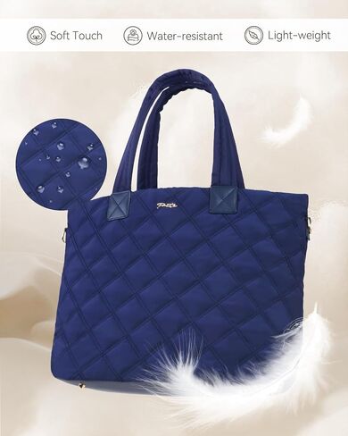 Prite Tote Bag for Women Lightweight Puffer Tote with Compartment Quilted Work Bag in Saudi Arabia