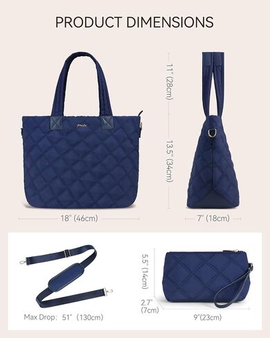 Prite Tote Bag for Women Lightweight Puffer Tote with Compartment Quilted Work Bag in Saudi Arabia