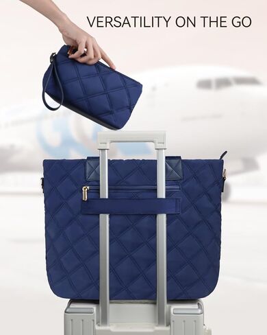 Prite Tote Bag for Women Lightweight Puffer Tote with Compartment Quilted Work Bag in Saudi Arabia
