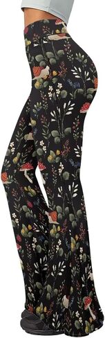Flared Leggings for Women High Waisted Flare Yoga Pants Tummy Control Bootleg Trendy Wide Leg Boot Cut Yoga Pant in Saudi Arabia