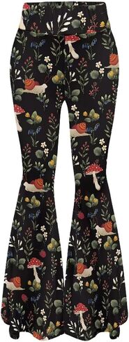 Flared Leggings for Women High Waisted Flare Yoga Pants Tummy Control Bootleg Trendy Wide Leg Boot Cut Yoga Pant in Saudi Arabia