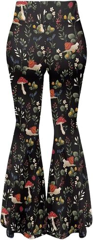 Flared Leggings for Women High Waisted Flare Yoga Pants Tummy Control Bootleg Trendy Wide Leg Boot Cut Yoga Pant in Saudi Arabia