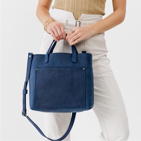 Portland Leather Goods Medium Crossbody Tote for Women – Handmade from the Finest Full-Grain Hides in Kuwait