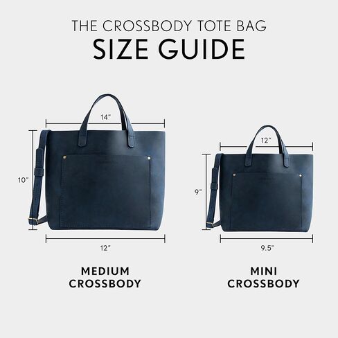 Portland Leather Goods Medium Crossbody Tote for Women – Handmade from the Finest Full-Grain Hides in Kuwait