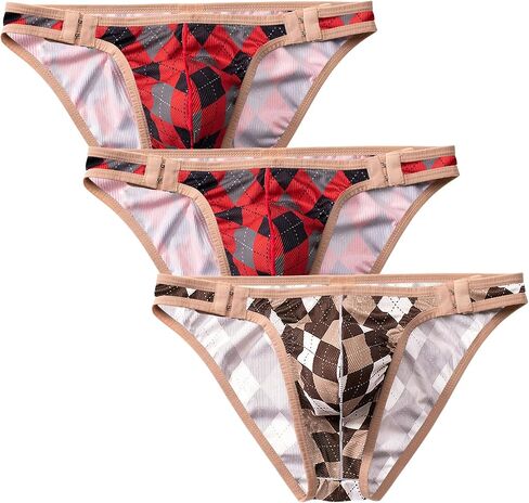 Mens briefs underwear sexy panties Bulge with pouch U Convex Middle waist Adjustable quick-dry lingerie Pack in Saudi Arabia
