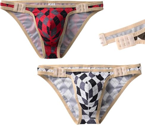 Mens briefs underwear sexy panties Bulge with pouch U Convex Middle waist Adjustable quick-dry lingerie Pack in Saudi Arabia
