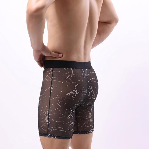 Evankin Mens Valentines Boxer Briefs, Funny Novelty Underwear, Long Leg Breathable Trunks Lingerie Underpants Shorts in Saudi Arabia