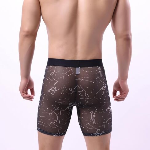 Evankin Mens Valentines Boxer Briefs, Funny Novelty Underwear, Long Leg Breathable Trunks Lingerie Underpants Shorts in Saudi Arabia