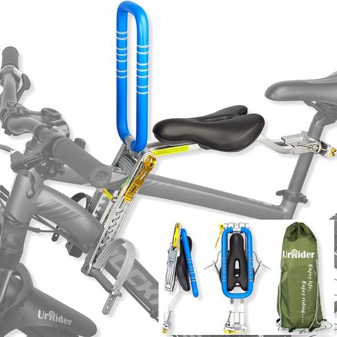 Child Bike Seat, Front Mount Kids Bike Seat,Fit Mountain Bikes, Cruiser Bikes, Folding Bikes, Ultra Light,Portable, Tool-Free, Quick-Release,Toddler Bike Seat for 2-6 Years(up to 60lbs) in Saudi Arabia