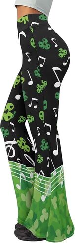 Flared Leggings for Women High Waisted Flare Yoga Pants Tummy Control Bootleg Trendy Wide Leg Boot Cut Yoga Pant in Saudi Arabia