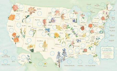 Whitman Coin Collector’s Board Coin Map US National Parks Quarter Series 2010 – 2021 “Push-Fit" Foam in Saudi Arabia