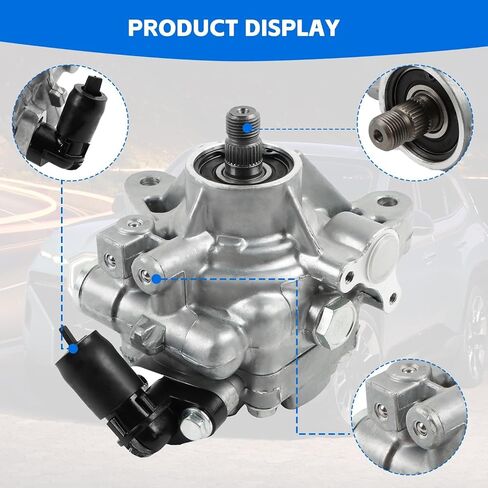 Power Steering Pump with Pulley Replace OE 21-5362 Fits for 2004-2006 Sienna 3.3L V6 3MZFE Aftermarket Parts in Saudi Arabia