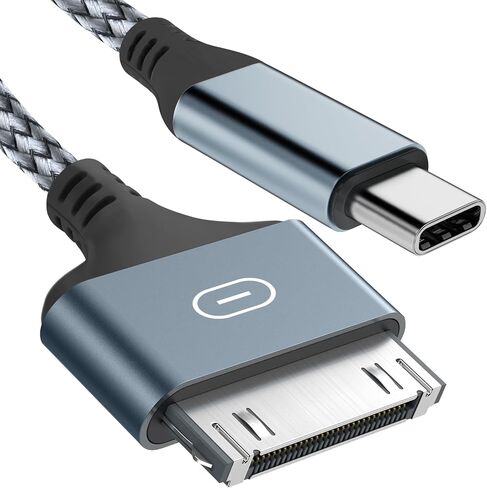 Herfair USB to 30 Pin Charger Cable Nylon Braided USB Charging Cord Compatible with i-Phone 4/4s/3G/3GS, iPad 1 2 3, iPod Touch 4 3 2 1, iPod Classic 3 2 1 (3FT) in Saudi Arabia