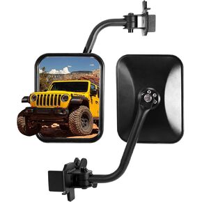 SUNPIE Mirrors Doors off Compatible with Jeep Wrangler JL/JLU 2018-2024 and Jeep Gladiator (JT) 2019-2024, Doorless Mirrors for JL without Door, NOT for JL 4XE