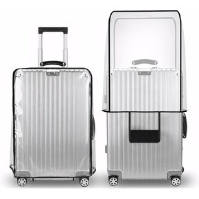 T Tersely Clear PVC Suitcase Cover Protectors 20/24/26/28/30 Inch Suitcase Baggage Covers - Waterproof Dustproof and Anti-Scratch 20-30 Inch Luggage Cover (24inch) in Kuwait