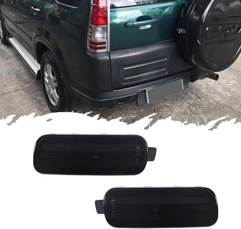 For 2002 2003 2004 Honda CR-V LED Rear Bumper Reflector Tail Brake Lights Smoked Lens 33505S9A003, 33555S9A003 in Saudi Arabia