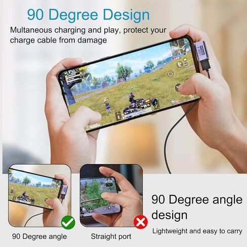 4pcs 90 Degree Right Angle USB C Male to Female Adapter/Connector, USB Type C Adapter Extender Support 100W, 40Gbps, 8K@60Hz for Steam Deck, MacBook,Thunderbolt ect(Vertical Bend) in Saudi Arabia