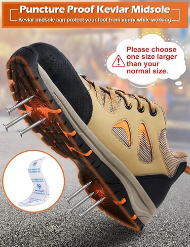 ISOOUS Steel Toe Shoes for Men Women Safety Composite Toe Sneakers Lightweight Comfortable Non Slip Resistant Work Shoes for Men Utility Indestructible Industrial Construction Shoes in Saudi Arabia