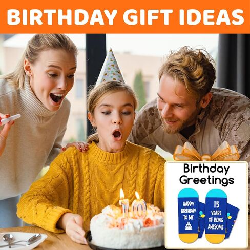 Zmart 14th Birthday Gift Ideas Socks - 14th Birthday Gifts for 14 Year Old Boys Girls, Birthday Presents for 14 Year Old Teens in Saudi Arabia