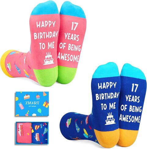 Zmart 14th Birthday Gift Ideas Socks - 14th Birthday Gifts for 14 Year Old Boys Girls, Birthday Presents for 14 Year Old Teens in Saudi Arabia