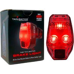 300 Lumen Bike Brake Light, Accelerometer Controlled Bike Tail Light for Safe Cycling, Smart Brake-Sensing Technology Flashing Lights, Easy to Mount on Bicycle Seat Post, Water Resistant by Tailgator