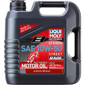 Liqui Moly Motorbike 4T Synth SAE 10W-50 Street Race | 4 L | 4-Stroke Oil | SKU: 20068