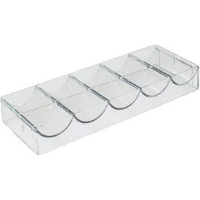 Brybelly Clear Acrylic Chip Rack - Holds 100 Chips in Kuwait