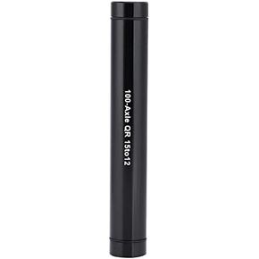 Bike Skewer Adapter, 15mm to 12mm Aluminium Alloy Bicycle Thru Axle Skewer Adapter Quick Release Adapter for Road Bike, Mountain Bike(Black)