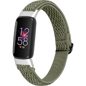 Fit for Fitbit Luxe/Luxe SE Bands Women Men, Breathable Elastic Nylon Bracelet Stretch Straps Replacement Watch Band Wristbands for Fitbit Luxe Special Edition Fitness Tracker