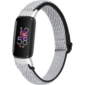 Fit for Fitbit Luxe/Luxe SE Bands Women Men, Breathable Elastic Nylon Bracelet Stretch Straps Replacement Watch Band Wristbands for Fitbit Luxe Special Edition Fitness Tracker