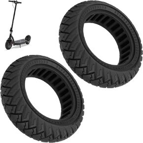 10x2.7-6.5 Scooter Solid Tires 2 Pack- Electric Scooter 10 Inch Wheels Replacement for Hover-1 Alpha, Evercross H5, Emove Cruiser, Hiboy max3, Kugoo M4 Pro, Zero 10x, Dualtron