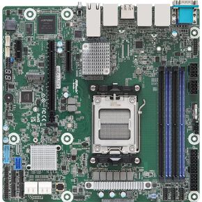 AsRock Rack B650D4U-2L2T/BCM Micro-ATX Server Motherboard Single Socket AMD Ryzen 7000 Series Processors (LGA 1718) B650E PCIe 5.0 Dual 10G LAN