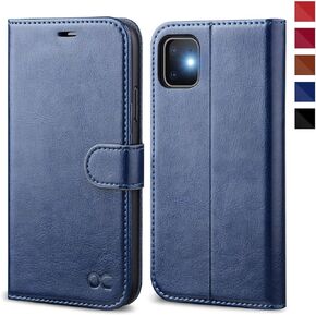 OCASE iPhone 11 Case, iPhone 11 Wallet Case with Card Holder, PU Leather Flip Case with Kickstand and Magnetic Closure, TPU Shockproof Interior Protective Cover for iPhone 11 6.1 Inch (Brown)