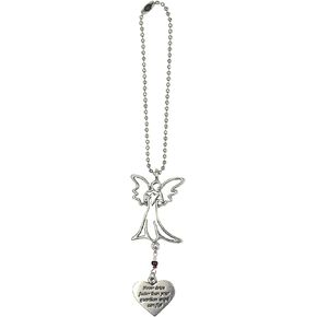 Cathedral Art KT230 Never Drive Faster Angel Car Charm, 3-1/2-Inch