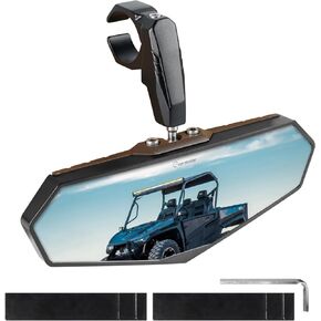 مرايا جانبية Evermotor UTV مع شريط قفص لفة 1.6 بوصة إلى 2 بوصة، وقابل للتعديل بزاوية 360 درجة للرؤية الخلفية ATV جنبًا إلى جنب ملحقات مرآة متوافقة مع Polaris RZR Ranger Scooter Kawasaki Mule Pioneer Gator