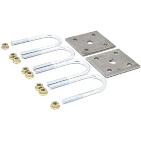 مجموعة تركيب المحور البديلة من Lippert Components مع تصميم أنبوب 2.38 بوصة ومسمار على شكل حرف U لأنظمة تعليق مقطورة السفر RV - 297427