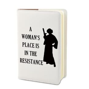 PLITI Feminist Journal Notebook Women Empowerment Gift girl power Motivational gift Woman's Place Is In The Resistance Notebook (woman's resistance JN)