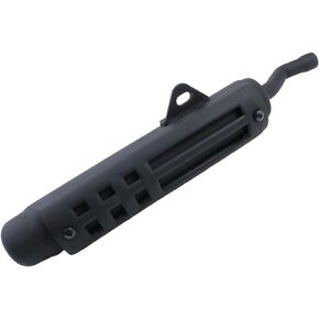 Black Motorcycle Silencer Exhaust Muffler Pipe PW80 PW 80 Pit Dirt Bike Pit Bike