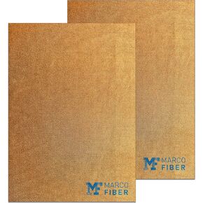 Car Shammy Chamois Leather Set of 2- Absorber Chamois - Car Drying Shammy - Car Wash Leather - Shami Towel - Miracle Absorber Towel, Dry Chamois Cleaner (Brown)