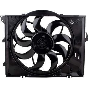 مجموعة مروحة تبريد الرادياتير BOXI لسيارات BMW 2008-13 128i المكشوفة/2006 325i/2007-13 328i/2006 330i/E87 E90 L6 3.0L N52N المحرك 17427562080 BM3117101 in Saudi Arabia