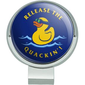 GRAPHICS & MORE Release The Quackin' Kraken Rubber Duck Funny Humor Golf Hat Clip with Magnetic Ball Marker