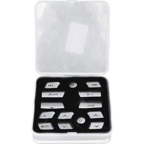 Air Conditioning Button Covers, 14Pcs Air Condition Button Cover Trim AC Control Stickers Fit for Jaguar XF 2012‑2015
