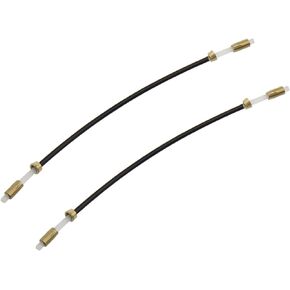 Violin Tailgut E-outstanding 2PCS Violin Nylon String Pulling Board Tail Cable 3/4, 4/4 Violin Tailpiece Gut Cord with Brass Screw Violin Nylon Tail