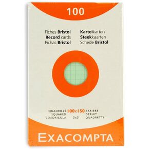 Exacompta Index Cards 4X6 Inch 100Pk
