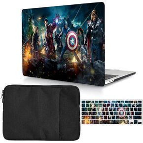 Case Compatible MacBook 2019 Release A2337 M1 A2179 A1932 Retina Display + Touch ID, Plastic Hard Shell Case Sleeve Keyboard Cover - Ironman 1, A2337/A2179/A1932 (Air 13 Touch ID 2018-2020)